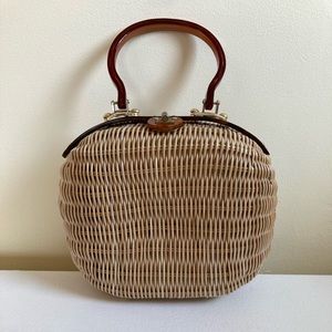 Vintage woven handbag
